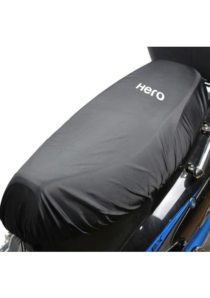 Hero x Pulse Sele Kılıfı Siyah Su Geçrimez Sele Örtüsü Logolu Sele Kılıfı