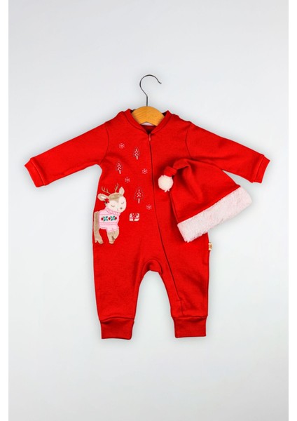 Geyikli Yılbaşı Unisex Tulum