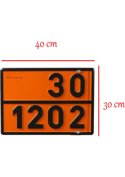 Metal 40X30 cm Tokalı Levha (1 Adet) 33-1203 ve 30-1202 Değiştirilebilir Rakamlı Tehlikeli Madde fiyatları