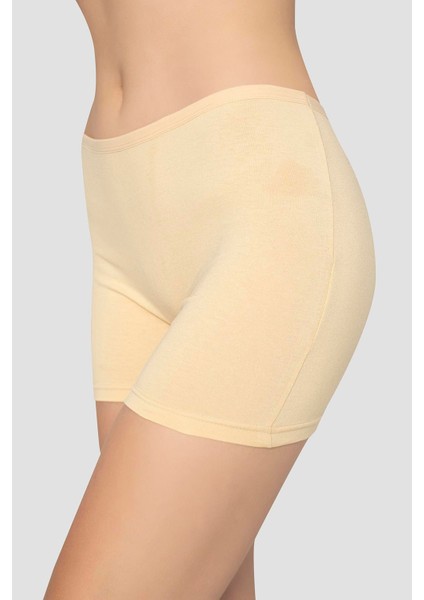 3'lü Paket Kadın Ten Boxer Şort Pamuklu Likralı fiyatları