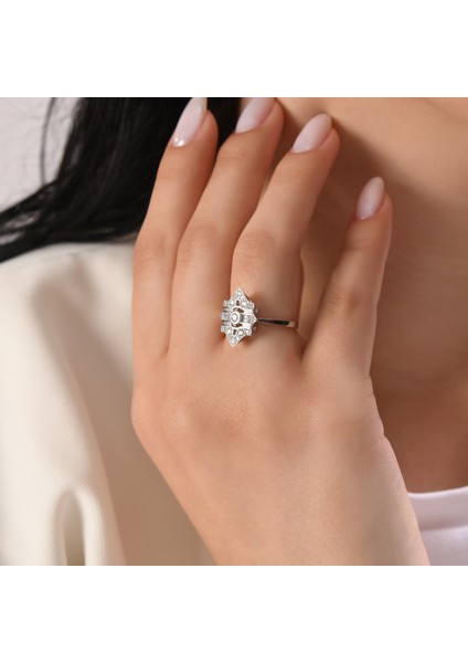 0.14 Karat Pırlanta Yüzük, Gerçek Pırlanta, Sertifikalı Mücevher modelleri