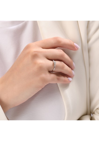 0.27 Karat Pırlanta Safir Yüzük, Gerçek Pırlanta, Sertifikalı Mücevher modelleri