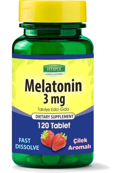 Night Support – Çilekli Fast Dissolve 3 Mg – 120 Tablet