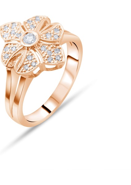 0.15 Karat Pırlanta Yüzük, Gerçek Pırlanta, Sertifikalı Mücevher