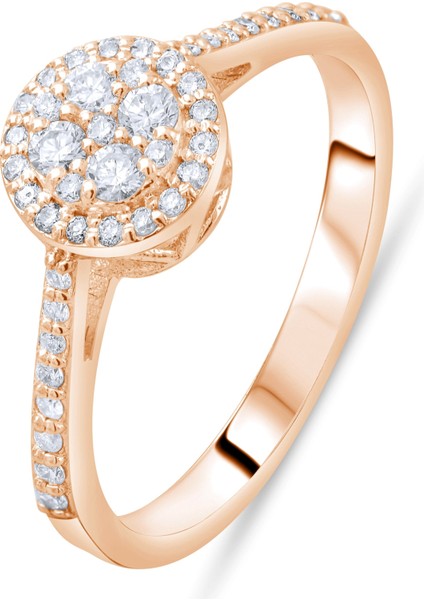 0.32 Karat Pırlanta Yüzük, Gerçek Pırlanta, Sertifikalı Mücevher