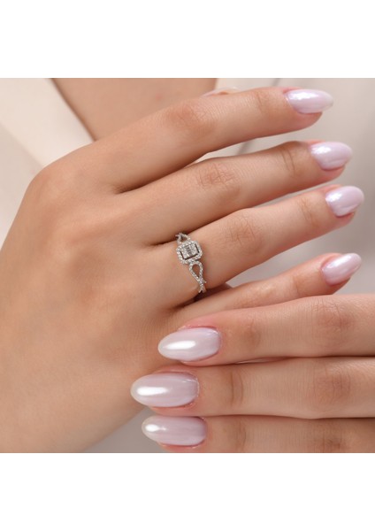 0.32 Karat Baget Pırlanta Yüzük, Gerçek Pırlanta, Sertifikalı Mücevher fiyatları