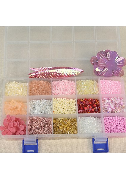 Pembe Tonları Boncuklu Çanta Yapım Seti 17 Farklı Model Boncuk ve Tüm Malzemeler fiyatları