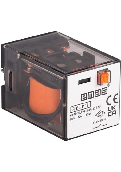 RE1P11AC220 ,220VAC 3A3K/10A Yuvarlak-11-Pin Röle