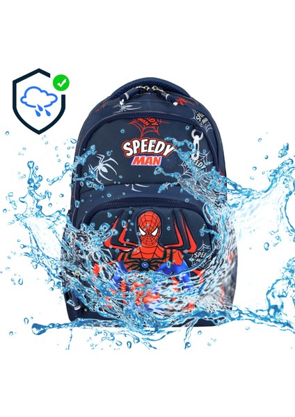 Ultra Lüks Erkek Çocuk Ortopedik Su Geçirmez Kumaş İlkokul Çantası Termal Beslenme ve Kalemlik indirimleri