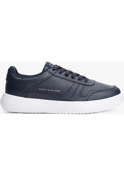 Modern Hafif Tabanlı Deri Erkek Mavi Sneaker FM0FM05529DW5