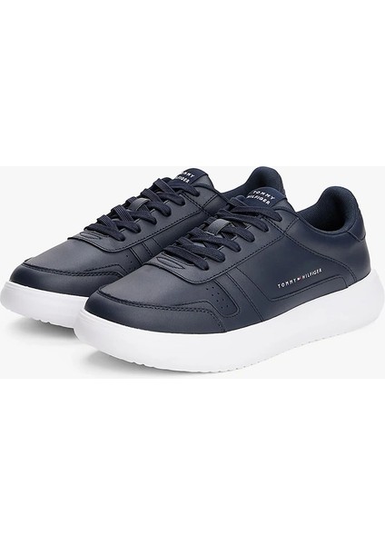 Modern Hafif Tabanlı Deri Erkek Mavi Sneaker FM0FM05529DW5 fiyatları