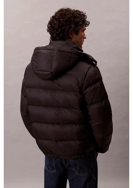 Uzun Kollu Çıkarılabilir Kapüşonlu Şişme Erkek Siyah Mont LV04RC518G-UB1 indirimleri