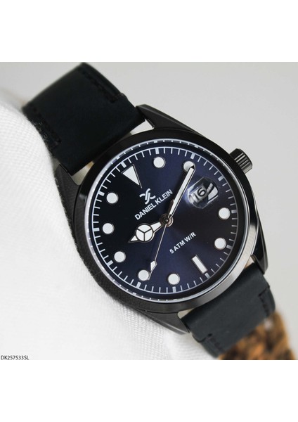 DK257533SL Deri Kordonlu Erkek Kol Saati