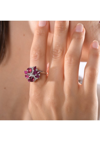 5.07 Karat Pırlanta Yakut Yüzük, Gerçek Pırlanta, Sertifikalı Mücevher fiyatları