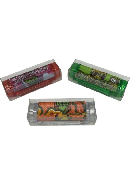 (Karışık Stok) Gorilla Rolling Stars 85MM Sigara Rolling Sarma Makinası 4’ü 1 Arada