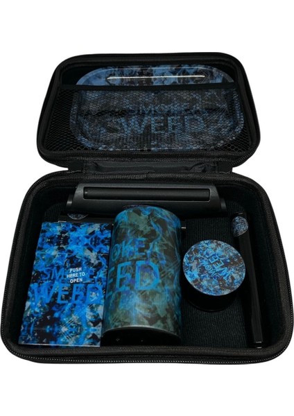 Premium Duman Smoking Bag Çanta Set 6 Parça Şık ve Dayanıklı Tasarım