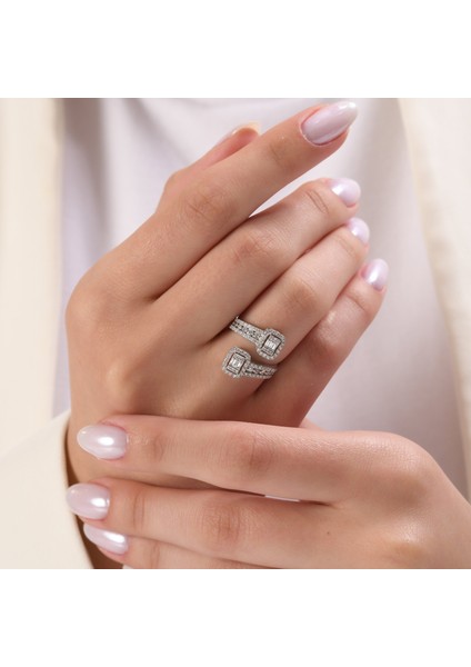 0.70 Karat Baget Pırlanta Yüzük, Gerçek Pırlanta, Sertifikalı Mücevher modelleri