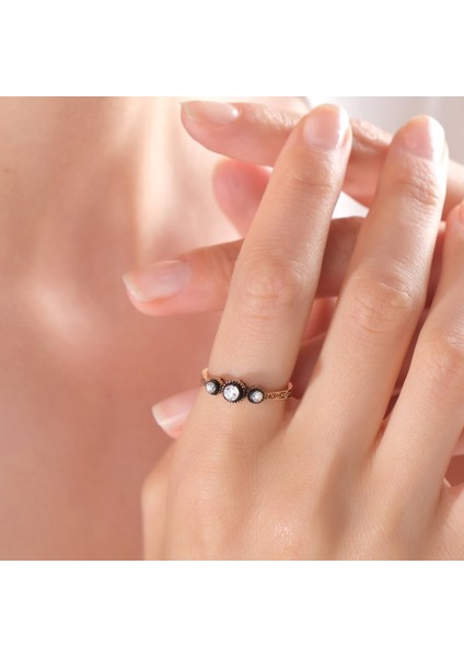 0.26 Karat Tria Pırlanta Yüzük, Gerçek Pırlanta, Sertifikalı Mücevher modelleri