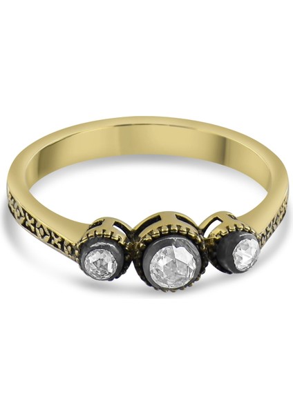 0.26 Karat Tria Pırlanta Yüzük, Gerçek Pırlanta, Sertifikalı Mücevher fırsatları