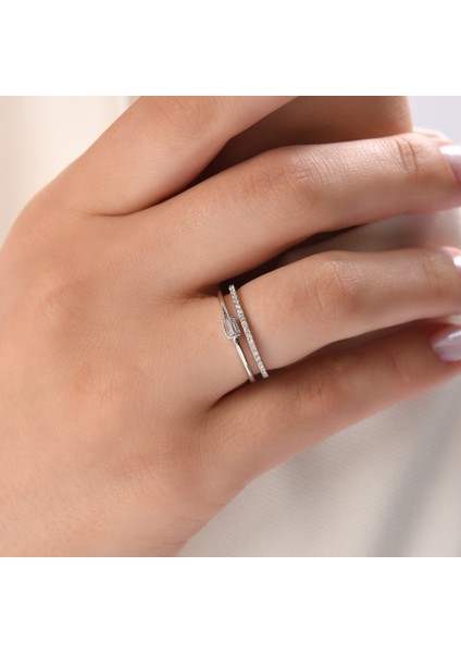 0.23 Karat Baget Pırlanta Yüzük, Gerçek Pırlanta, Sertifikalı Mücevher modelleri