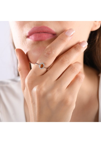 0.69 Karat Pırlanta Sarı Safir Yüzük, Gerçek Pırlanta, Sertifikalı Mücevher modelleri