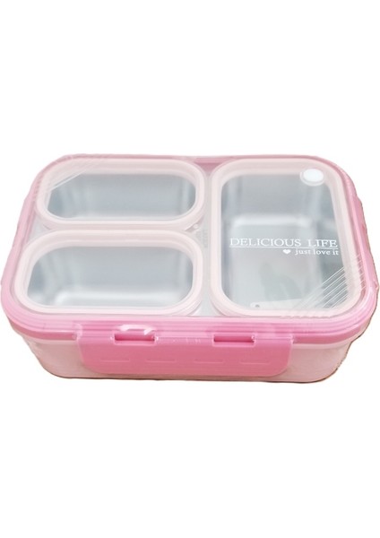 -Laxson Beslenme Kabı Çelik Ithal Delicious Pembe 97097
