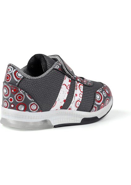 Unisex Bebe Füme Desenli Işıklı Cırtlı Sneaker Günlük Spor Ayakkabı indirimleri