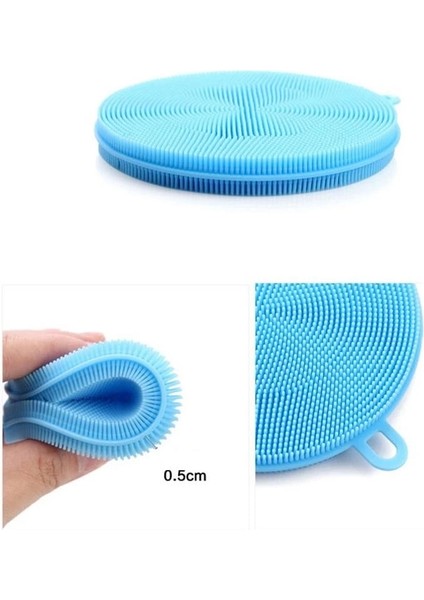 2 Li Çok Amaçlı Silikon Bulaşık Fırçası -Nihale- Tutacak indirimleri