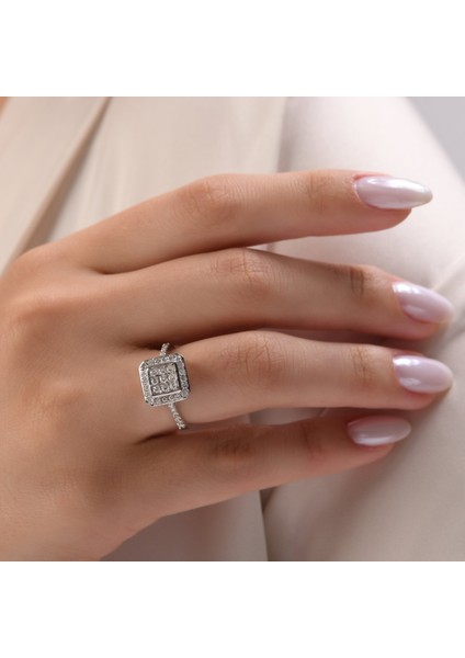 0.69 Karat Pırlanta Yüzük, Gerçek Pırlanta, Sertifikalı Mücevher fiyatları