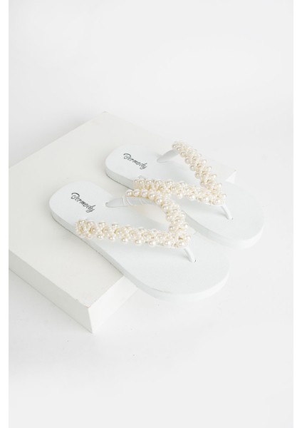 Sonya Taşlı Parmak Arası Abiye Kadın Plaj Terlik fırsatları