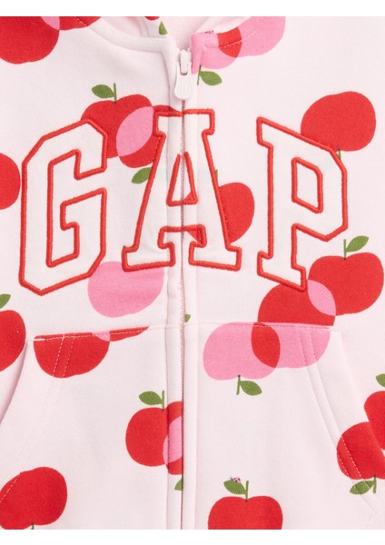 Kız Bebek Pembe Gap Logo Fermuarlı Sweatshirt fiyatları