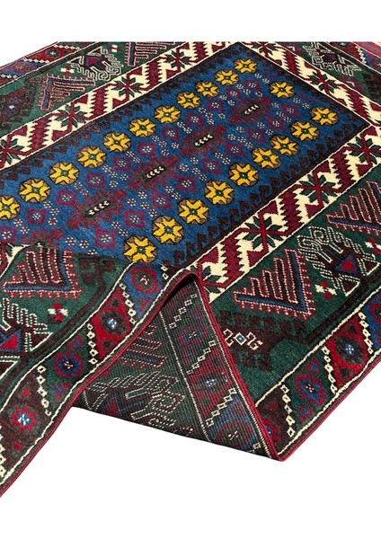 El Dokuma Sıfır Döşemealtı Halısı 126X215 Kök Boya Yün Halı indirimleri