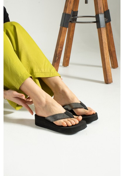 Robin Platform Topuk Kadın Parmak Arası Plaj Terlik