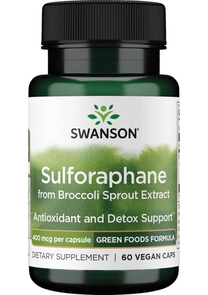 Sulforaphane - Broccoli Sprout Extract 400 Mcg – 60 Vege Kapsül