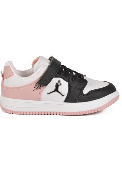 Pudra Cırtlı Kız Çocuk Sneaker Haykat Kısa F