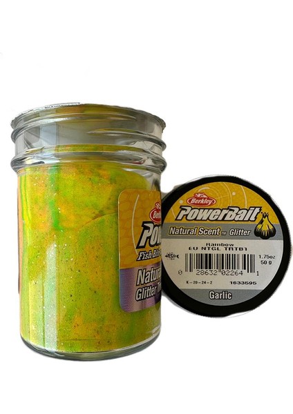 Power Bait Natural Scent Glitter – Rainbow Garlic