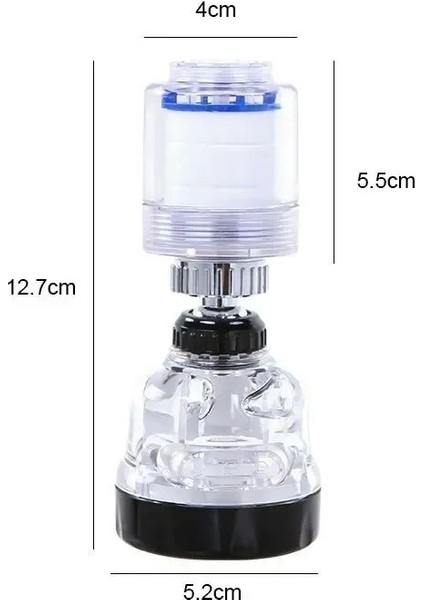 Filtreli Su Tasarruflu 3 Fonksiyonlu Oynar Musluk Başlığı - Şeffaf indirimleri