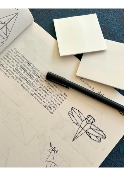 Yapışkanlı Şeffaf Post-It Not Kağıdı (L-3)