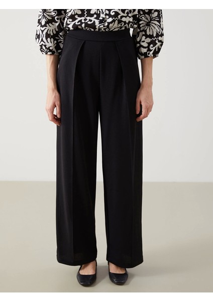 Lcwaıkıkı Classic Siyah Loose Fit Geniş Paça Kadın Pantolon modelleri