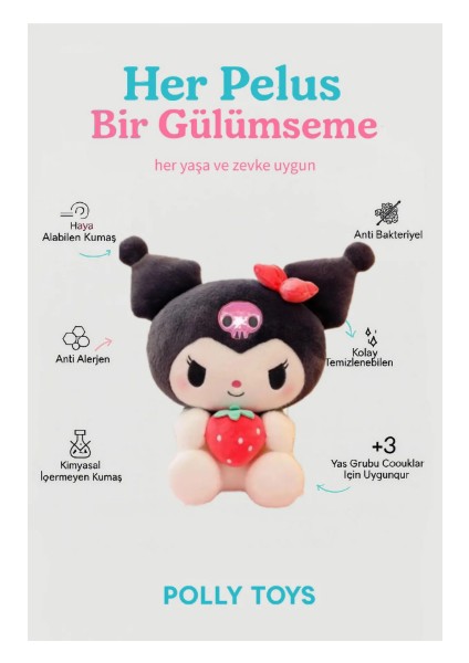 Kuromi Peluş Oyuncak Çilekli Modeli Üretici Firma fiyatları
