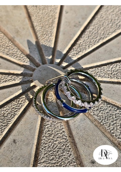 - Fusion Set – 4'lü Kadın Yüzük Serisi Model 6