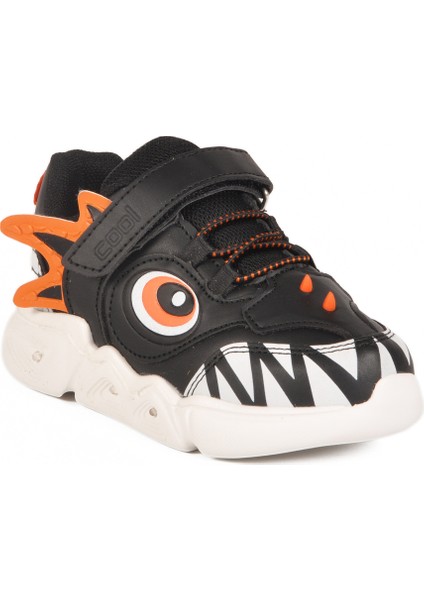 Siyah Cırtlı Işıklı Unisex Çocuk Spor Ayakkabı Stego P modelleri