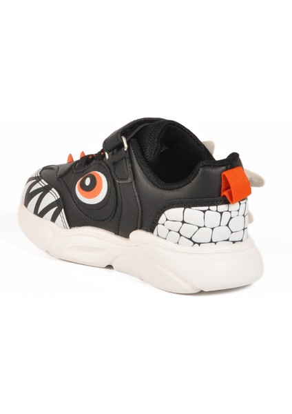 Siyah Cırtlı Işıklı Unisex Çocuk Spor Ayakkabı Stego P fırsatları