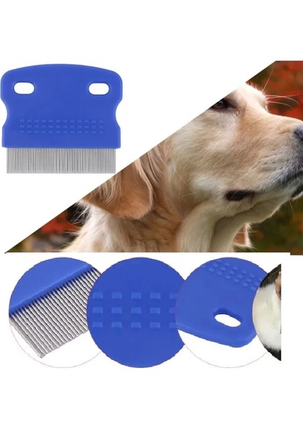 Evcil Hayvan Bakım Tarağı – Kedi Köpek Tavşan Ince Dişli Bit Pire Tarağı