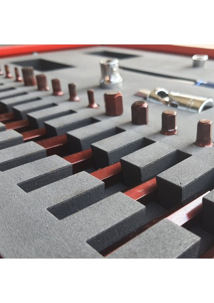 44 Parça Eva Süngerli Bits Uç Seti Torx - Allen - Spline (T Kollu ve Mafsallı) fırsatları