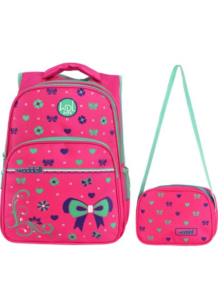 Mor Kalp Desenli Ilkokul Sırt ve Beslenme Çantası 3025