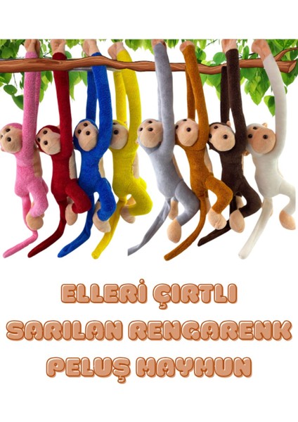 Elleri Yapışan Oyun ve Uyku Arkadaşı Peluş Maymun Oyuncak Sarılan Maymun modelleri