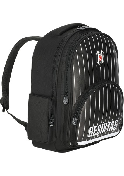 Beşiktaş Çubuk Desenli Suni Deri Okul Sırt Çantası 25352