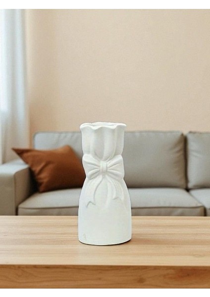 Dekoratif Modern Kurdele Vazo, Şık Çiçek Vazo fiyatları