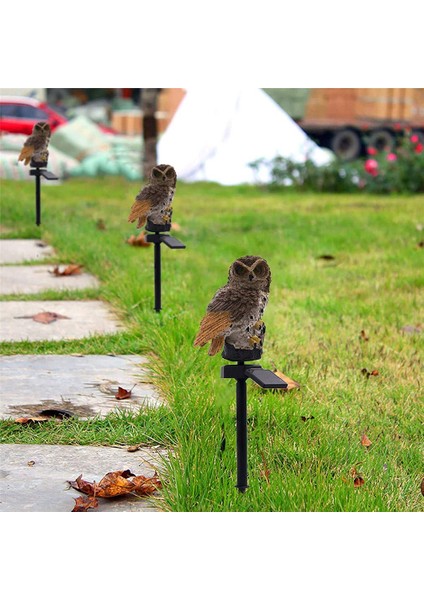 Baykuş Solar Güneş Enerjili LED Işık Bahçe Teras Balkon Ağaç Lambası Aydınlatması Su Geçirmez fırsatları